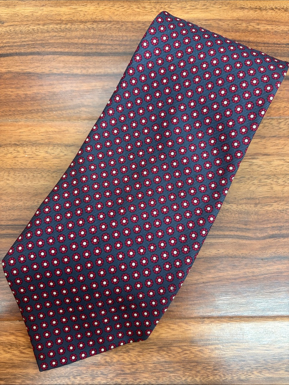 Amherst and Brock Silk Neck Tie Italian Polka Dot